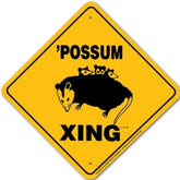 Possum X-ing Sign