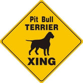 Pit Bull Terrier X-ing Sign