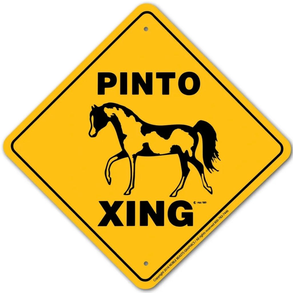 Pinto X-ing Sign