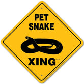 Pet Snake X-ing Sign