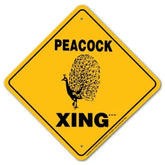 Peacock X-ing Sign