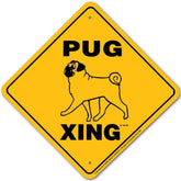 Pug X-ing Sign