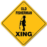 Old Fisherman X-ing Sign