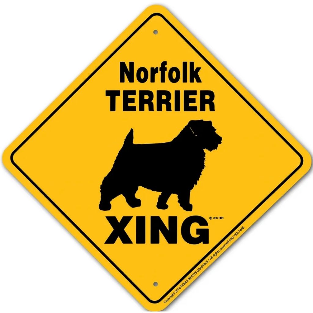 Norfolk Terrier X-ing Sign