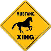 Mustang X-ing Sign