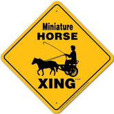 Miniature Horse (Cart) X-ing Sign