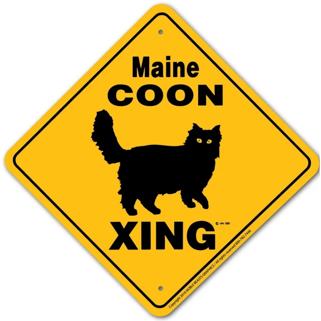 Maine Coon X-ing Sign