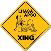 Lhasa Apso X-ing Sign