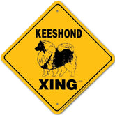 Keeshond X-ing Sign