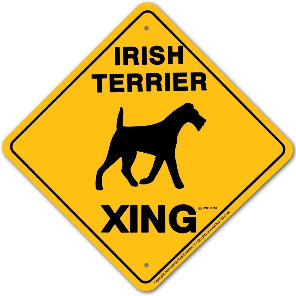 Irish Terrier X-ing Sign