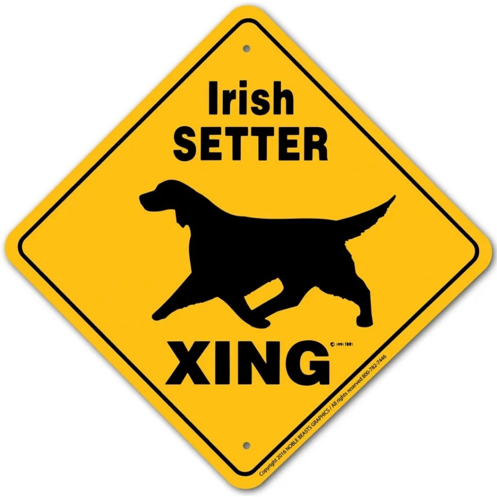 Irish Setter X-ing Sign