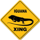 Iguana X-ing Sign