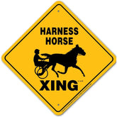 Harness Horse X-ing Sign