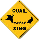 Quail X-ing Sign