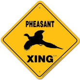 Pheasant X-ing Sign