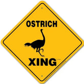 Ostrich X-ing Sign