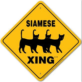 Siamese Cat X-ing Sign