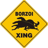 Borzoi X-ing Sign