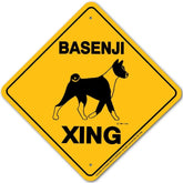 Basenji X-ing Sign