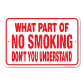 What Part of No Smoking Don't You Understand Sign