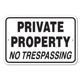 Private Property No Trespassing Sign