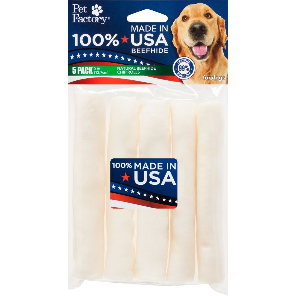 Chip Rolls Rawhide 100% USA Beefhide 5" Packs