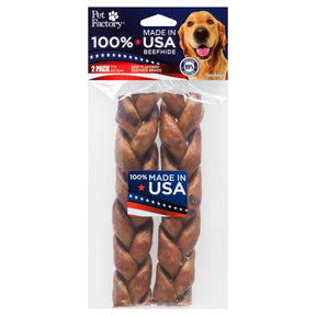 Braids Rawhide 100% USA Beefhide 7-8" 2 pk