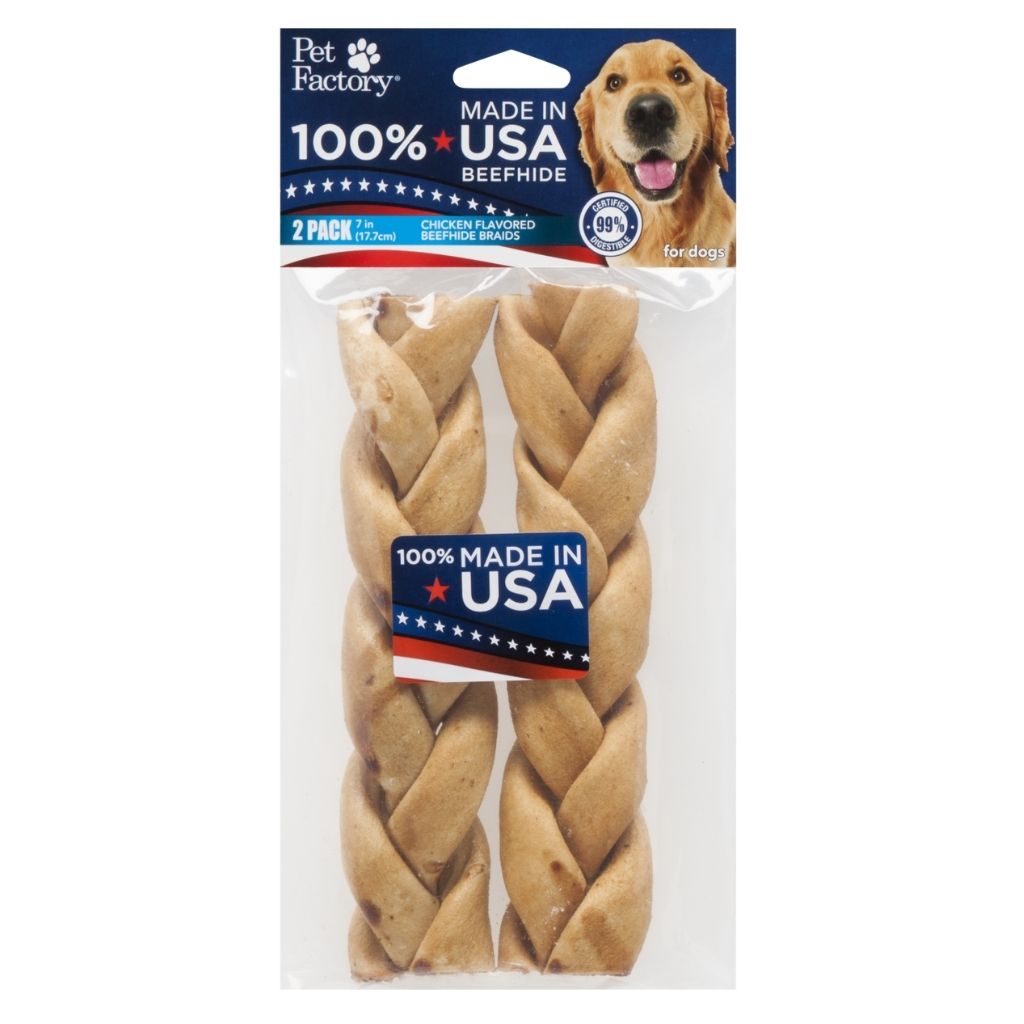 Braids Rawhide 100% USA Beefhide 7-8" 2 pk