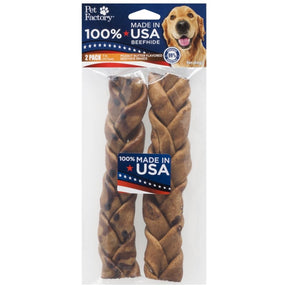 Braids Rawhide 100% USA Beefhide 7-8" 2 pk