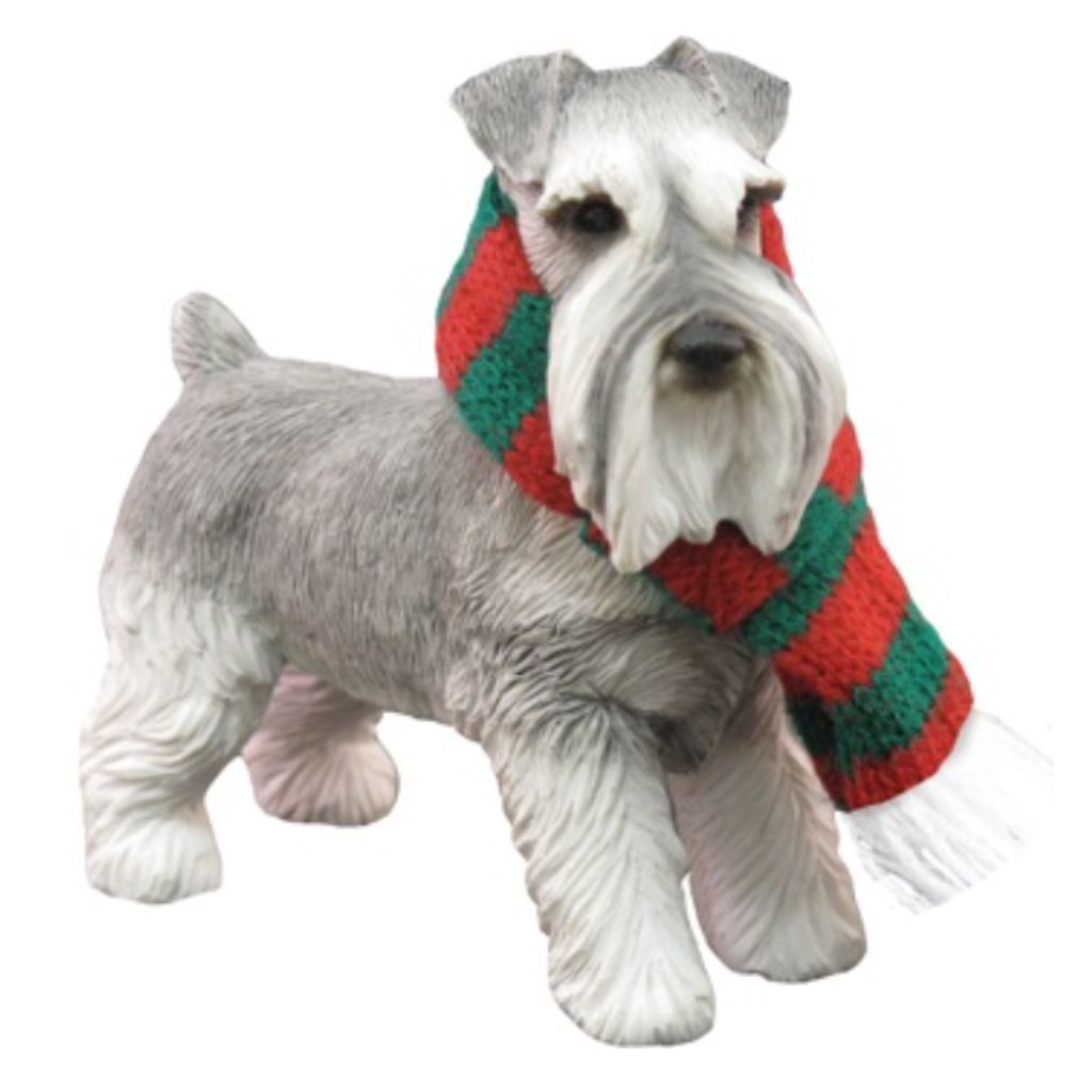 Ornament Schnauzer Grey Uncropped