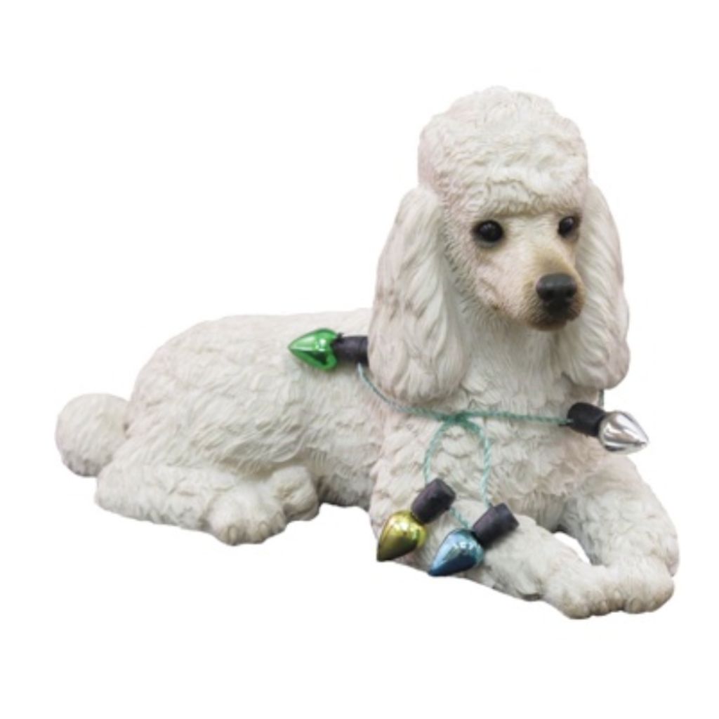 Ornament Poodle White