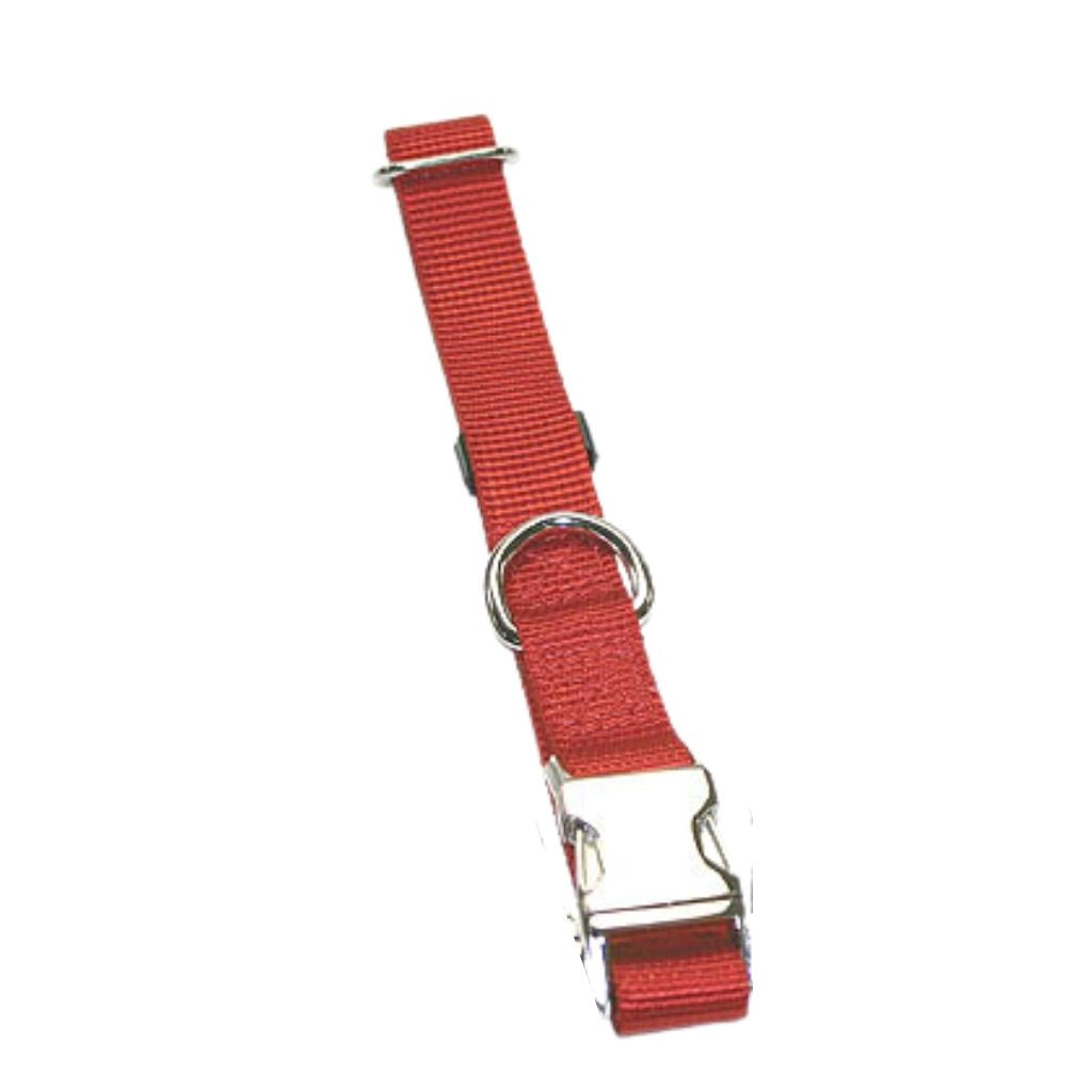 Leather Brothers -Collar Nylon Adjustable With Metal Buckle Medium 3/4"