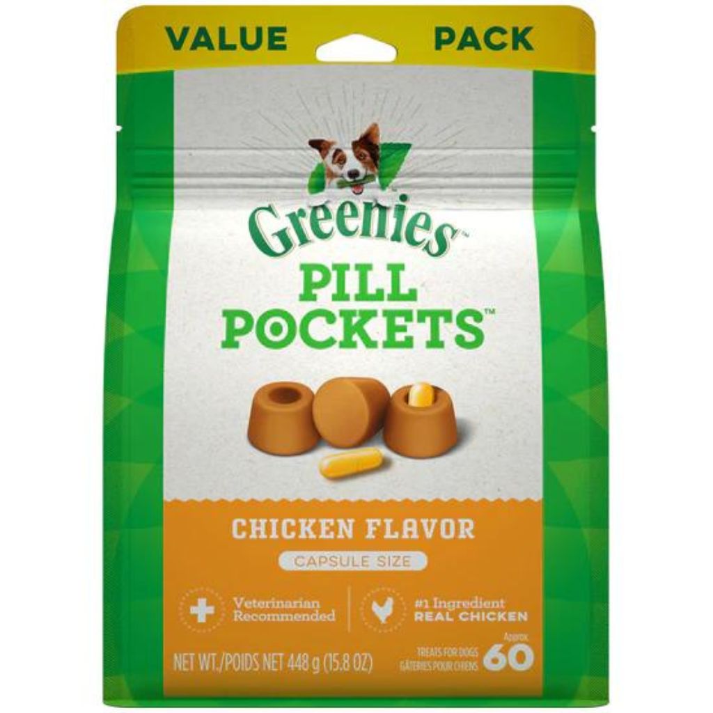 Pill Pocket Capsules Chicken For Dogs 60 Count