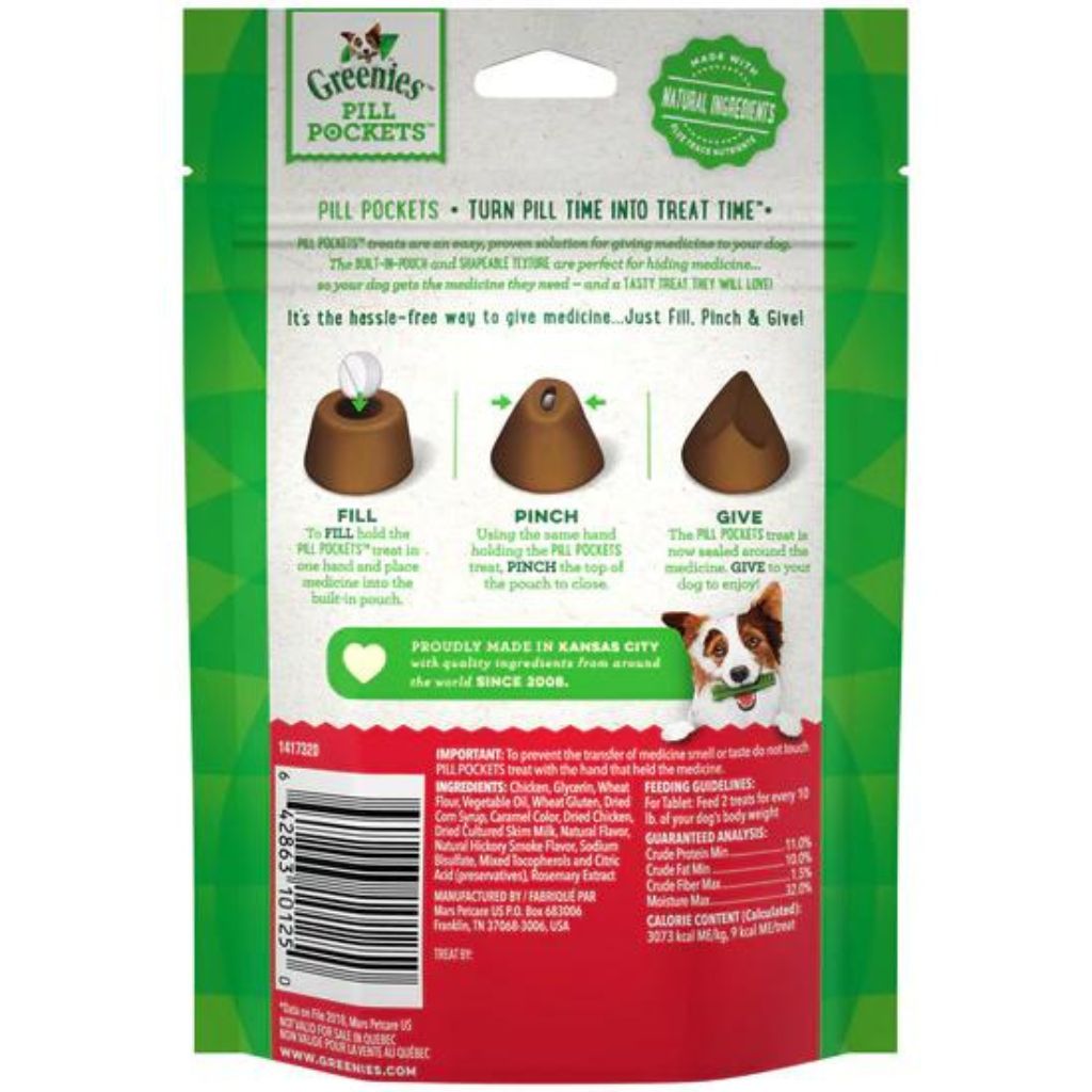 Pill Pocket Capsules Hickory Smoke For Dogs 30 count