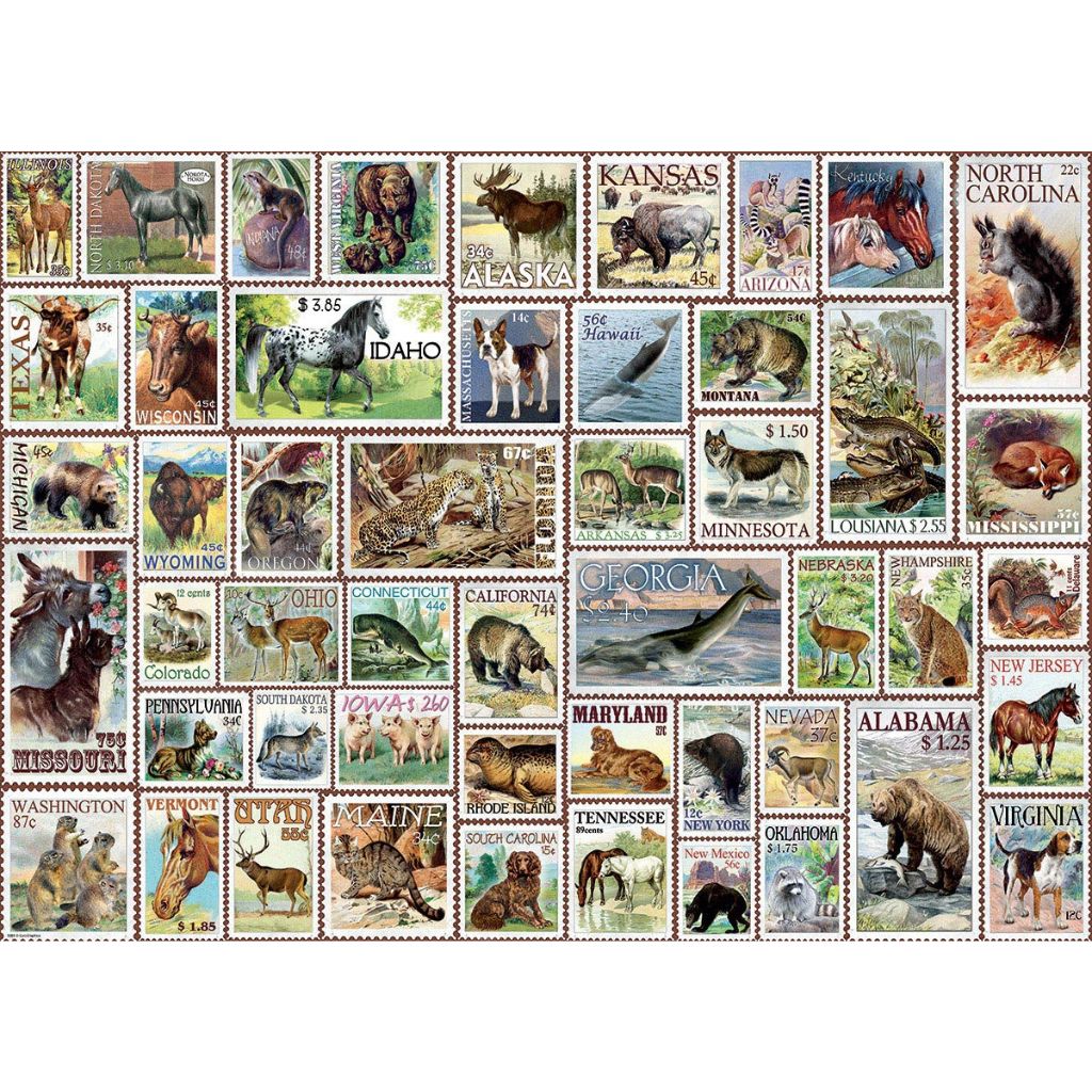 Puzzle Animals of North America