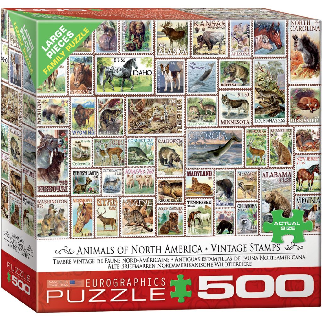 Puzzle Animals of North America