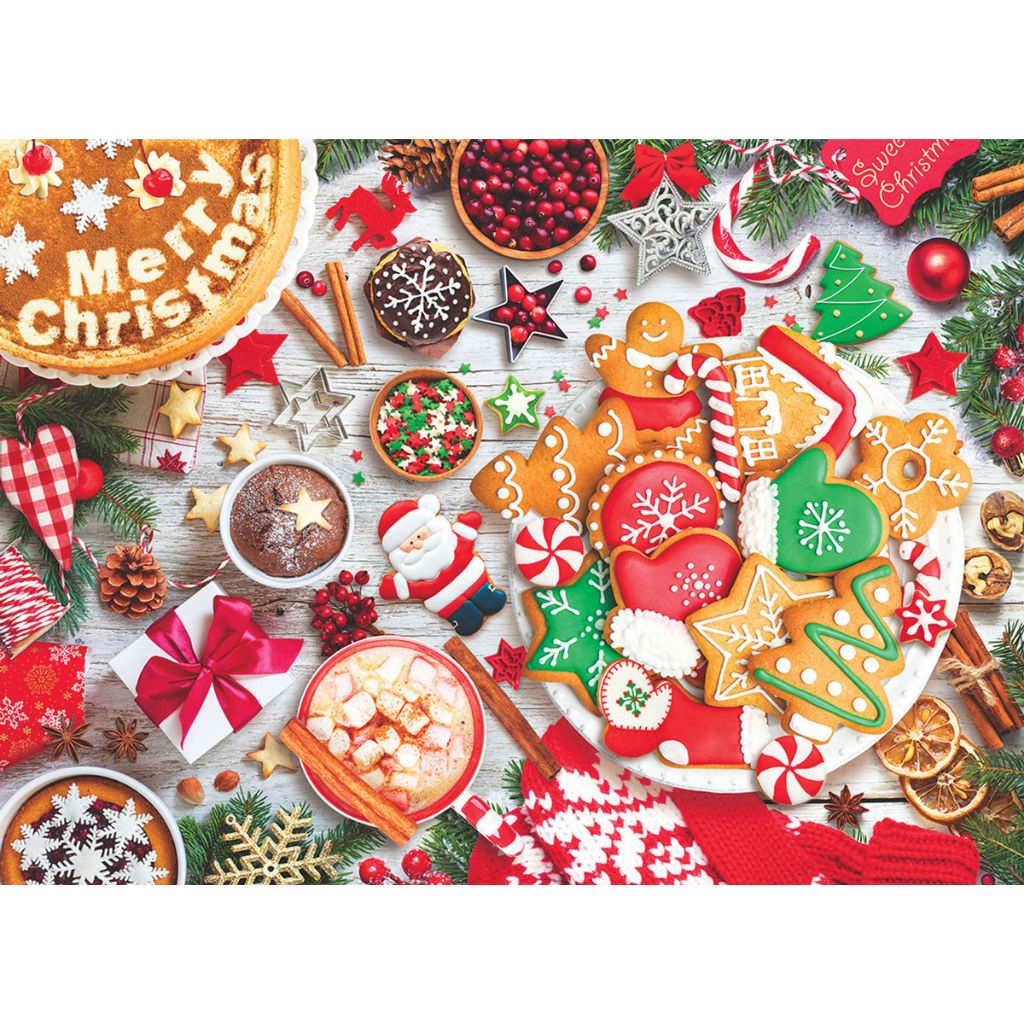 Puzzle Christmas Table Tin