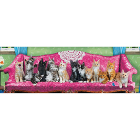 Puzzle Kitty Cat Couch