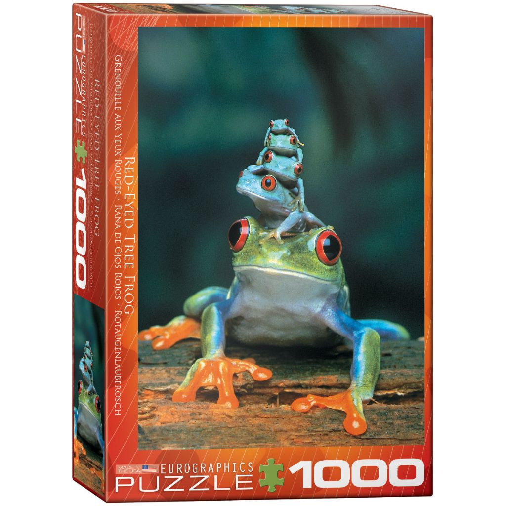 Puzzle Red-Eyed Tree Frog