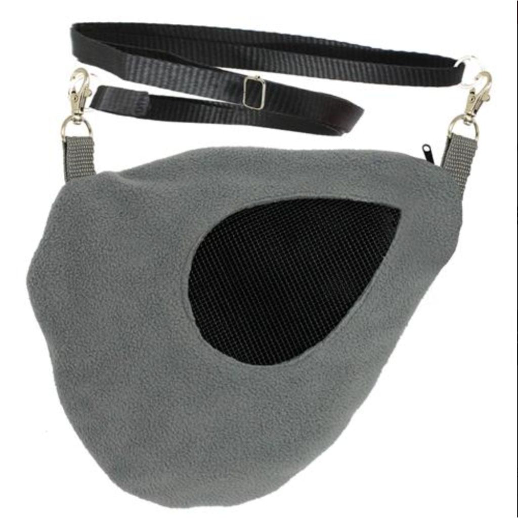 Carry Pouch for Small Animals Teardrop Shape Black