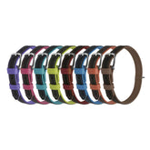 DogLine - Collar Leather Soft Dual Color 5/8" x 12-15"