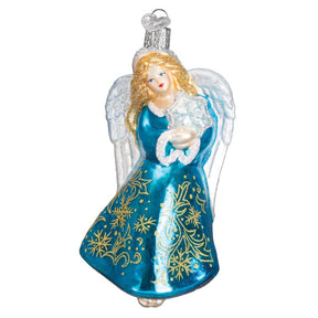 Old World Christmas - Glistening Snowflake Angel Ornament