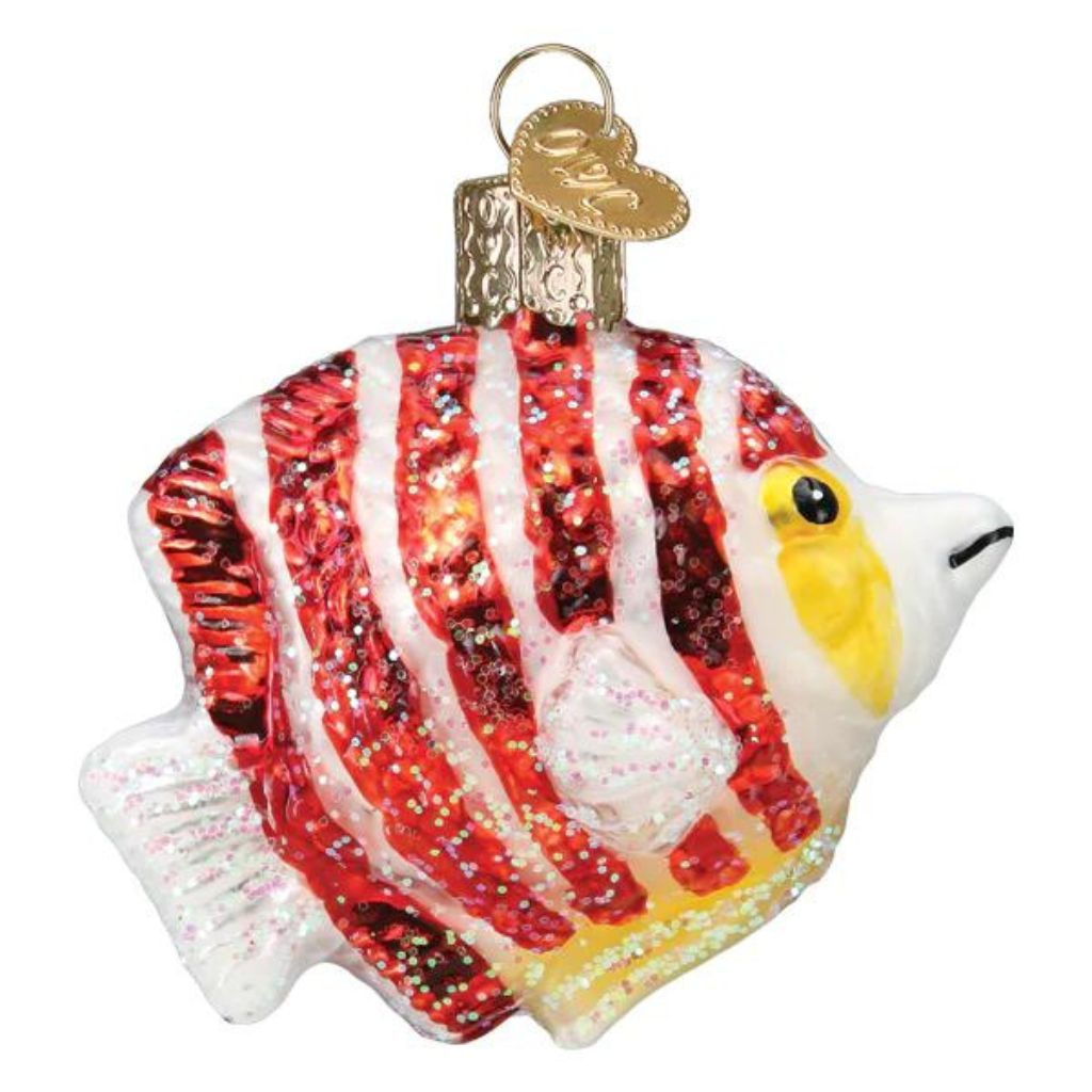 Old World Christmas - Peppermint Angelfish Ornament