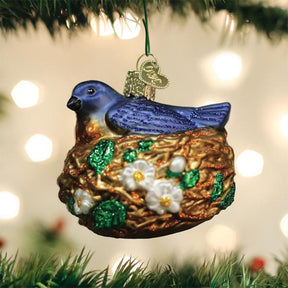 Old World Christmas - Bird in Nest Ornament