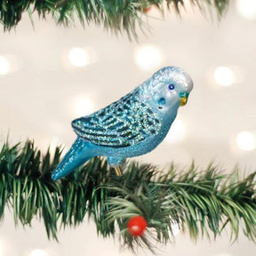 Old World Christmas - Blue Parakeet Clip-On Ornament