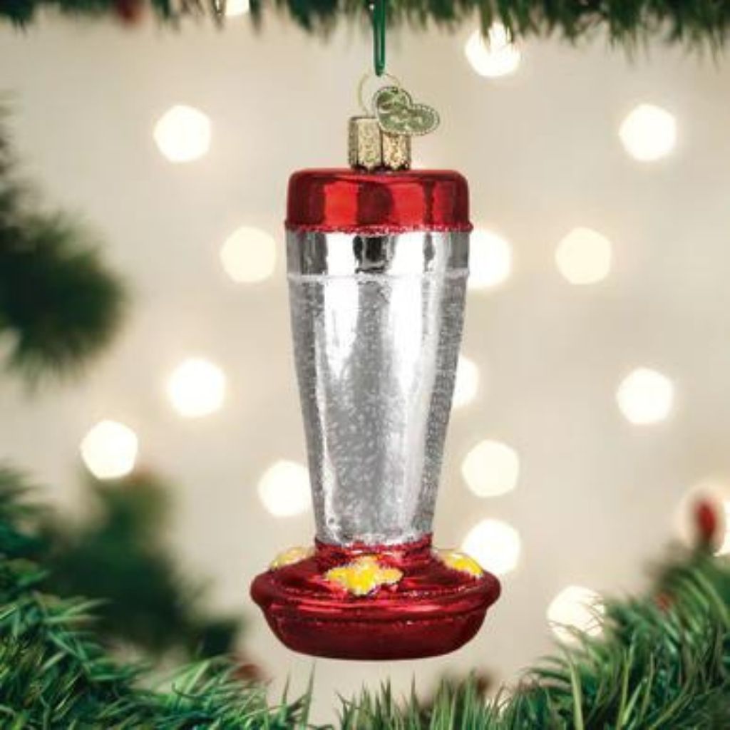 Old World Christmas - Hummingbird Feeder Ornament