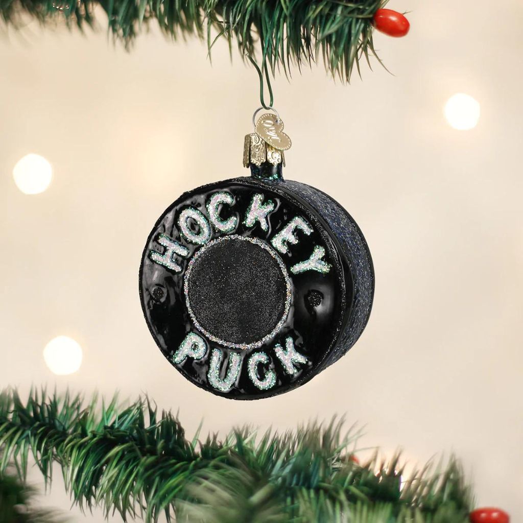 Old World Christmas - Hockey Puck Ornament