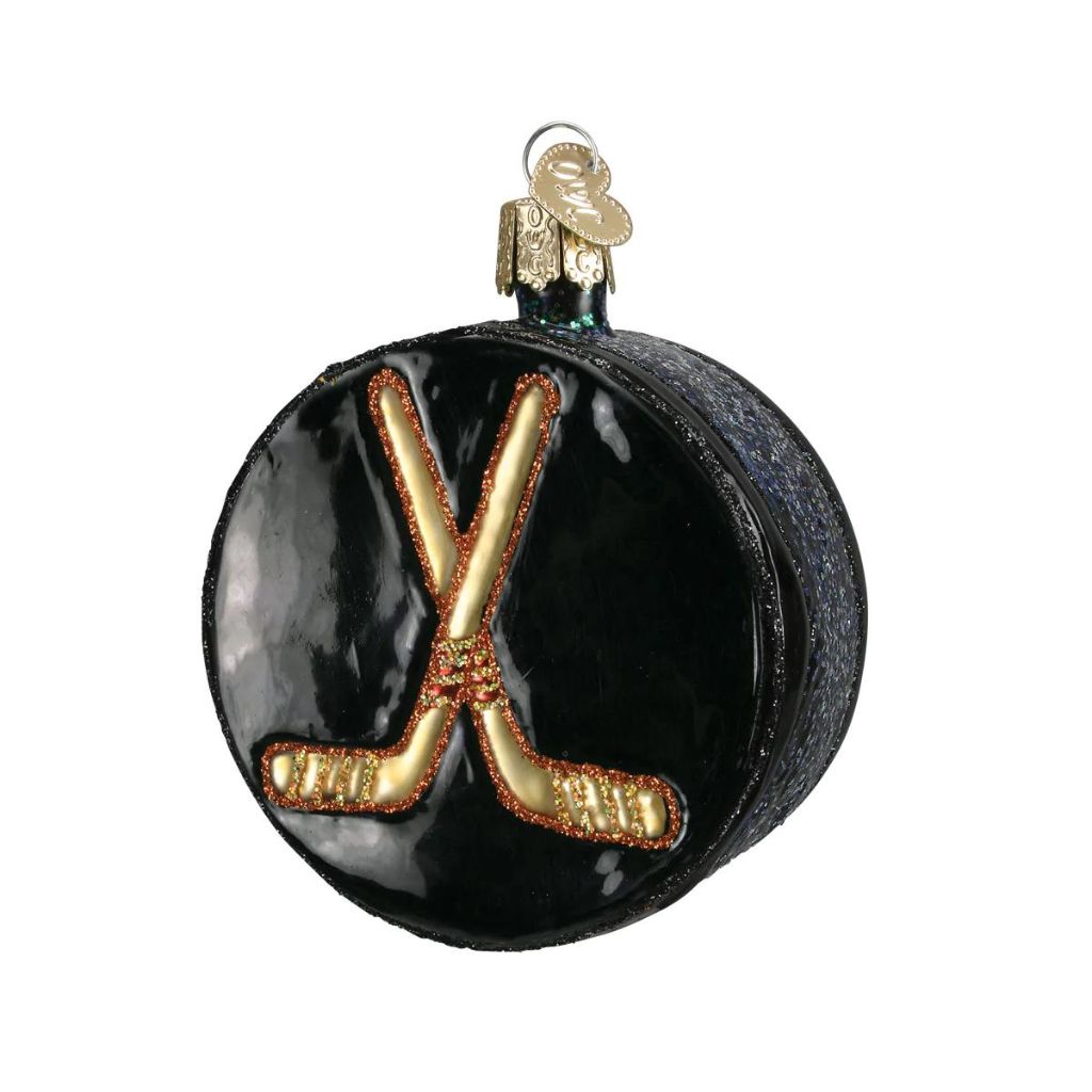 Old World Christmas - Hockey Puck Ornament