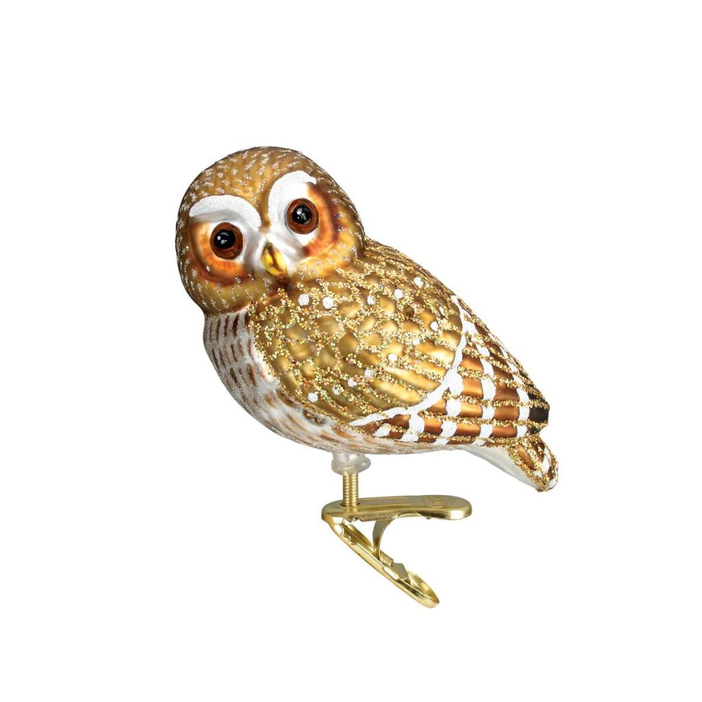 Old World Christmas - Pygmy Owl Clip-On Ornament