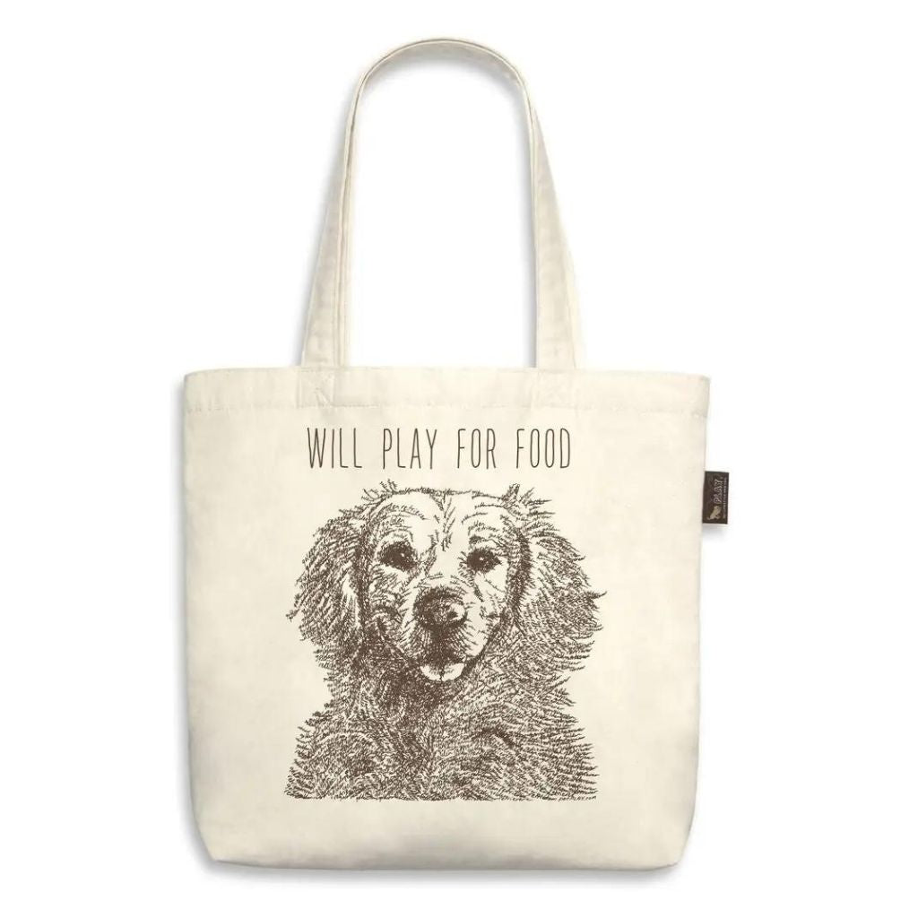 Tote Bag Retriever - Will Play	For Food